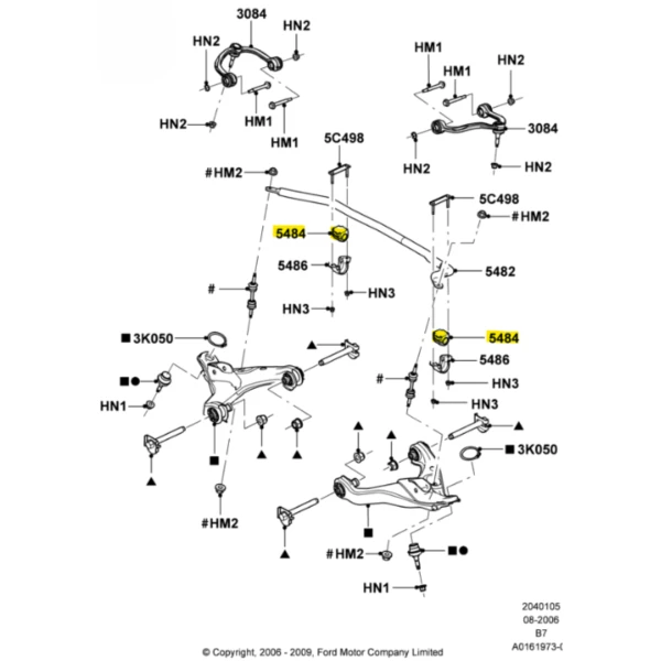 Buje de barra estabilizadora delanteros para ford expedition 2007 2018 - Buje De Barra Estabilizadora Delanteros | ClickRepuestos